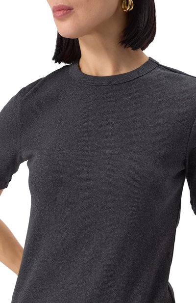 Хлопковая футболка TOTEME, арт. 243-WRT1459-FB0246, фот о 5