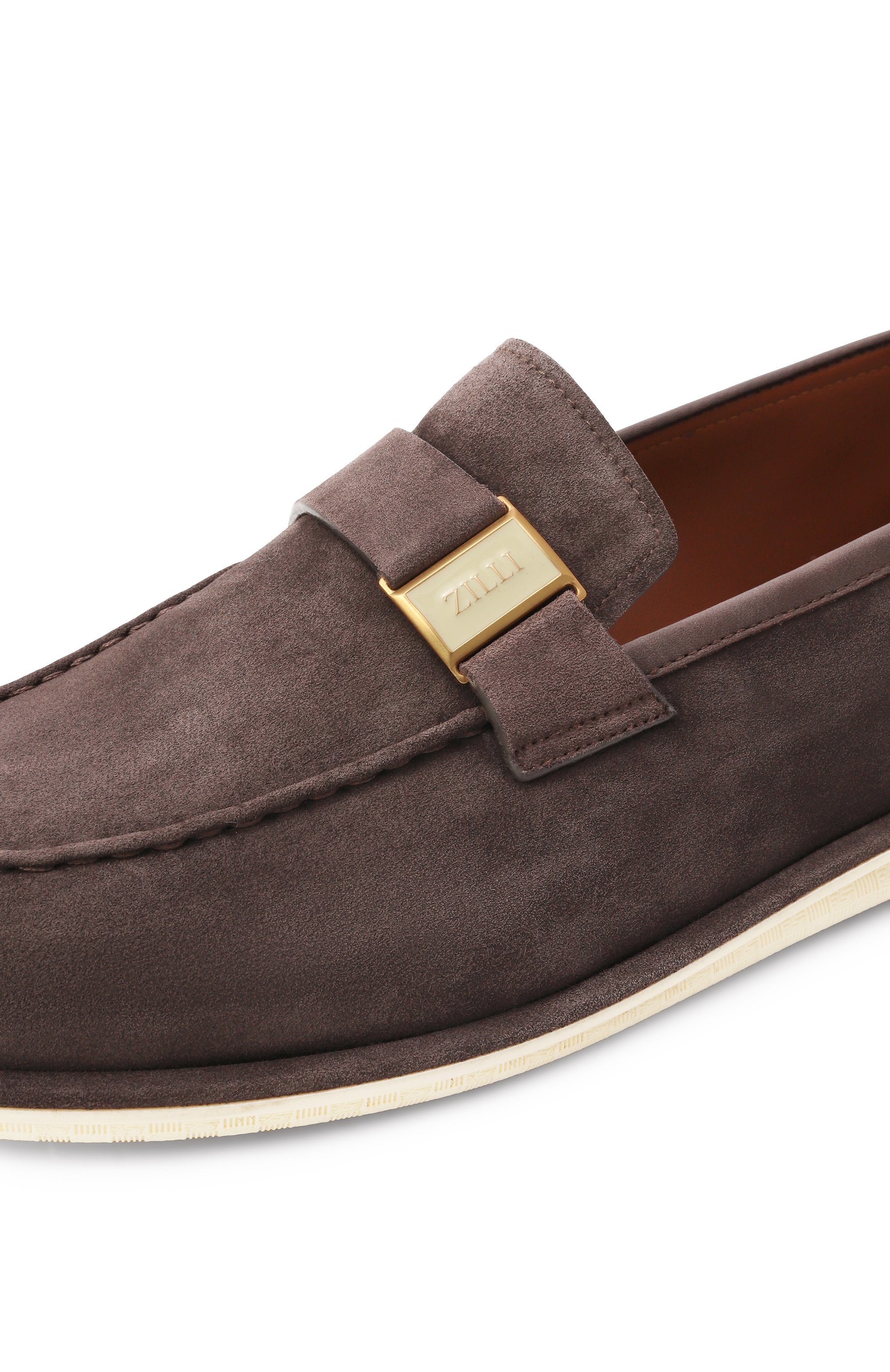 Замшевые лоферы ZILLI, арт. H0180AM1100VZPU03, фото 7