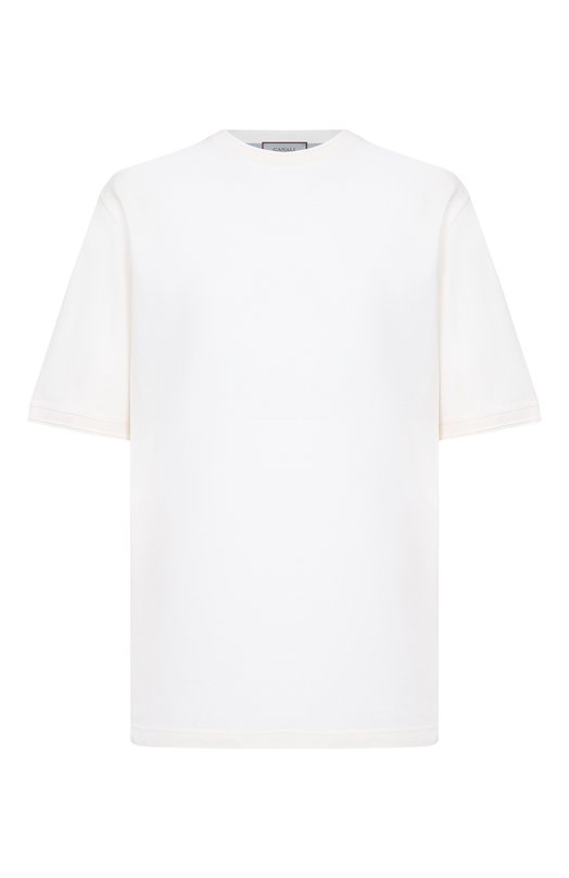 Хлопковая футболка Canali T0931/MJ02439_001 Белый T0931/MJ02439_001