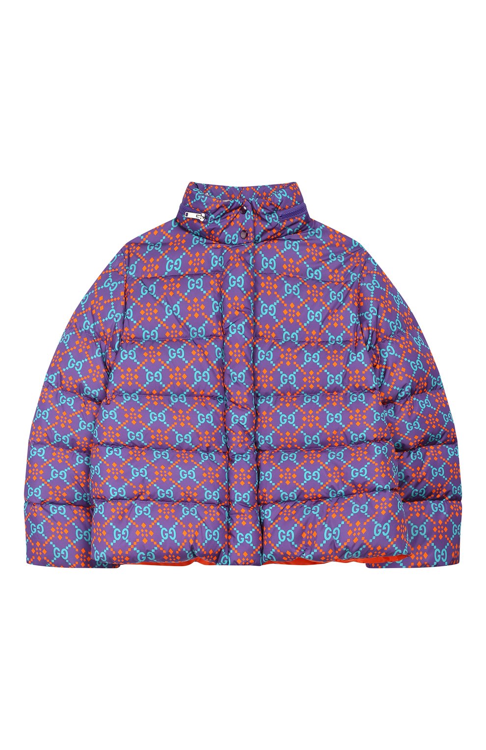 Пуховик GUCCI фиолетового цвета по цене 131500 руб., арт. 571232/XWAD6, фото 1 Пуховик GUCCI, арт. 571232/XWAD6, фото 1