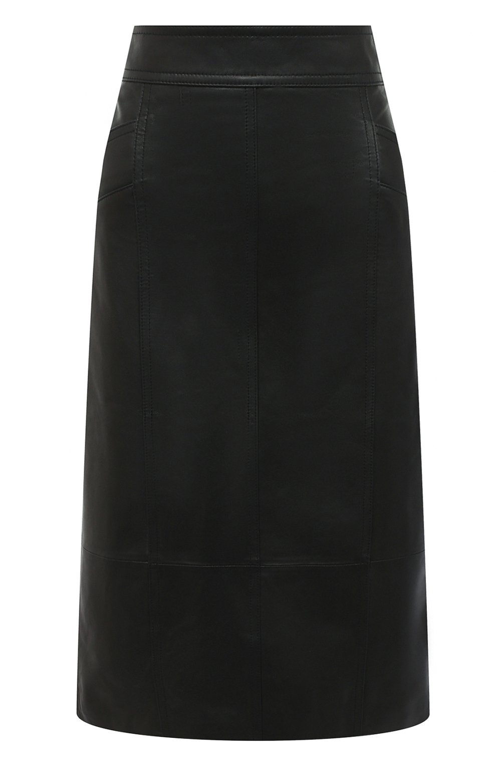 Кожаная юбка PROENZA SCHOULER WHITE LABEL черного цвета по цене 61800 руб., арт. WL2035012-LR184, фото 1 Кожаная юбка PROENZA SCHOULER WHITE LABEL, арт. WL2035012-LR184, фото 1