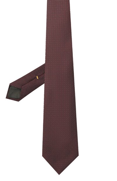 Шелковый галстук CANALI коричневого цвета по цене 12700 руб., арт. 18/HJ03186, фото 2 Шелковый галстук CANALI, арт. 18/HJ03186, фото 2