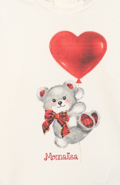 Хлопковый лонгслив MONNALISA, арт. 394614P2, фото 3