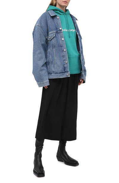 Хлопковое худи BALENCIAGA, арт. 578135/TJVA3, фото 2