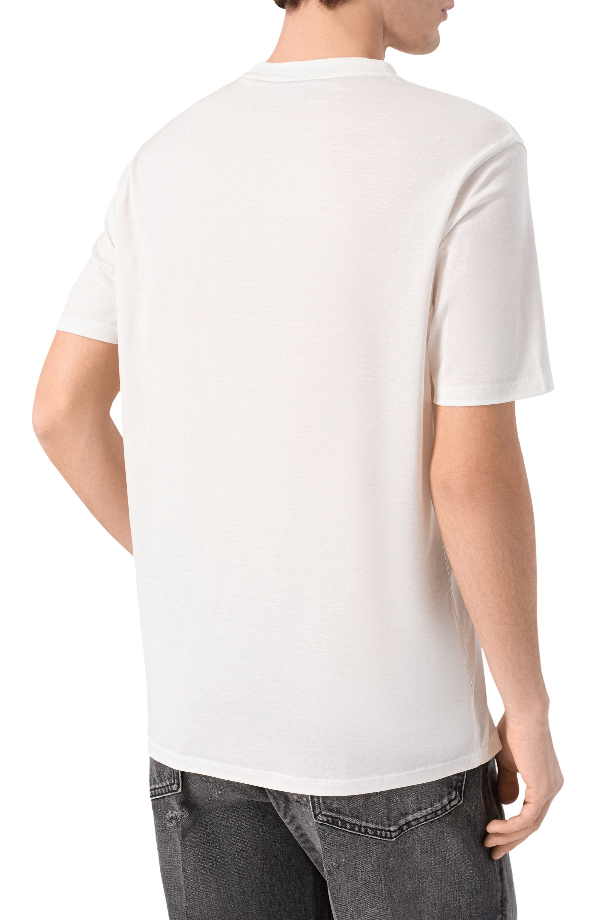 Футболка из лиоцелла и хлопка EMPORIO ARMANI, арт. EM004592/AF13747, фото 4