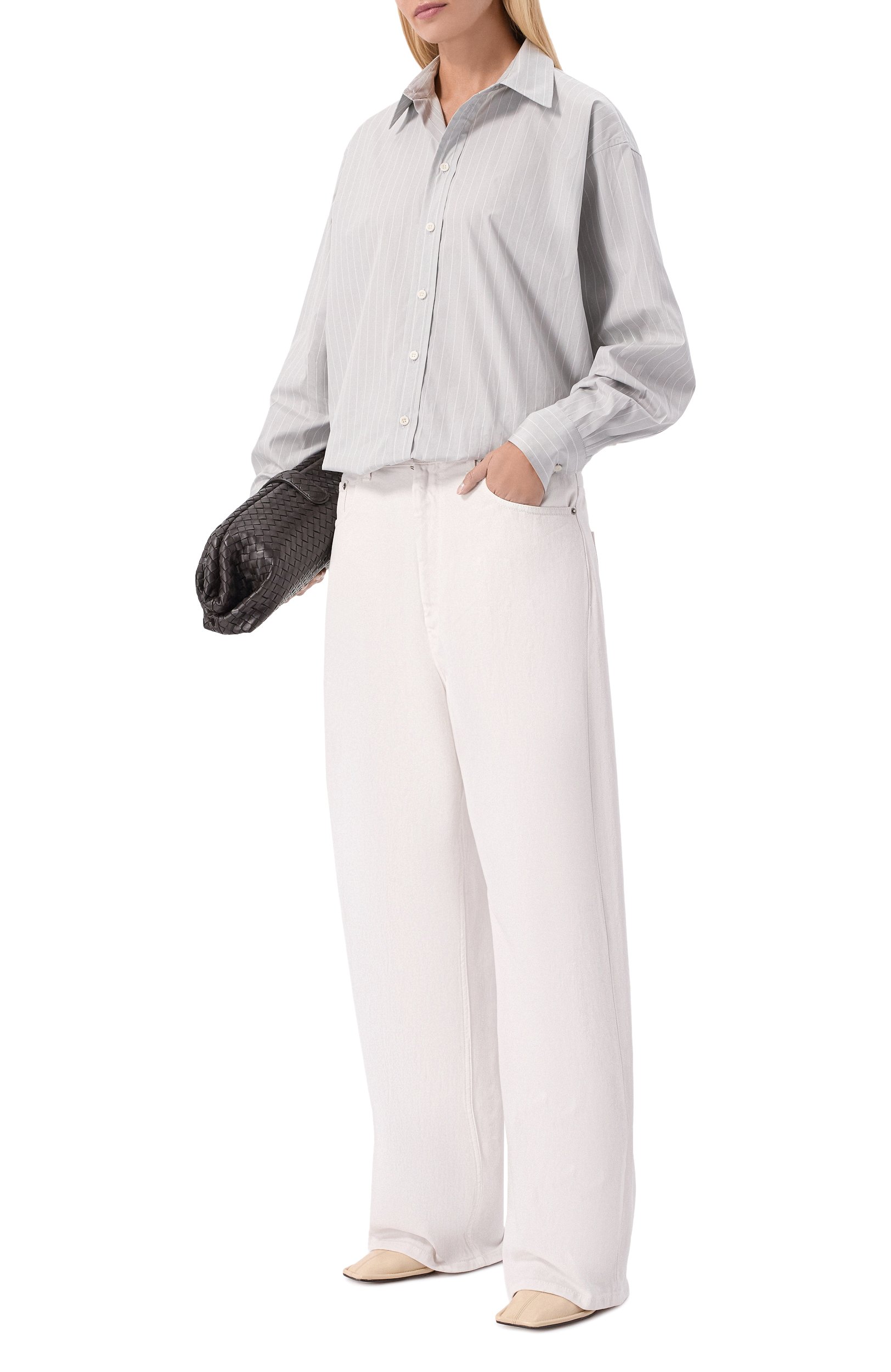 Хлопковая рубашка PHOEBE PHILO, арт. EC120-C03774, фото 2
