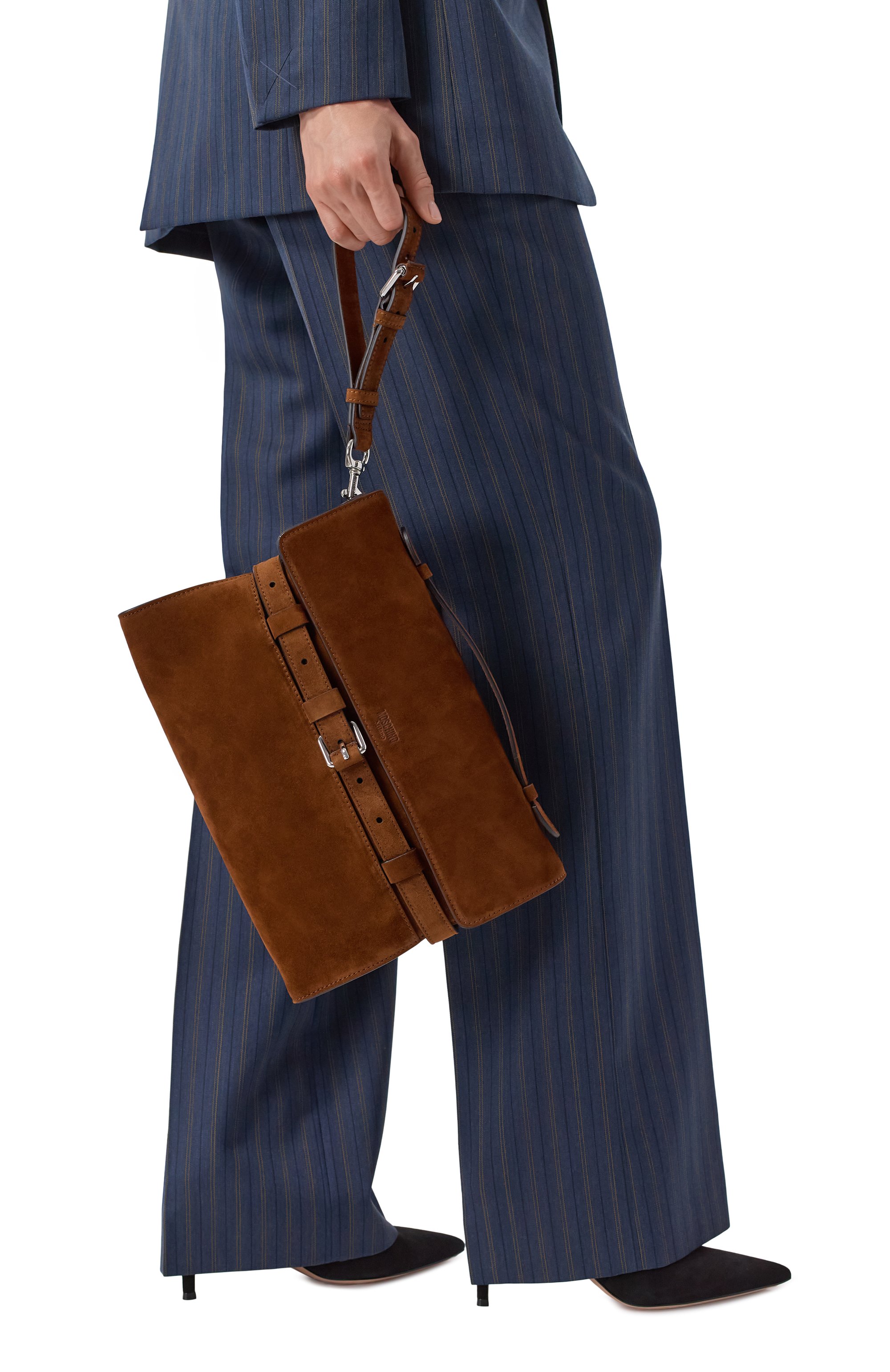 Сумка tie me MOSCHINO коричневого цвета по цене 131500 руб., арт. MC4190PP1N/0F0, фото 2 Сумка tie me MOSCHINO, арт. MC4190PP1N/0F0, фото 2