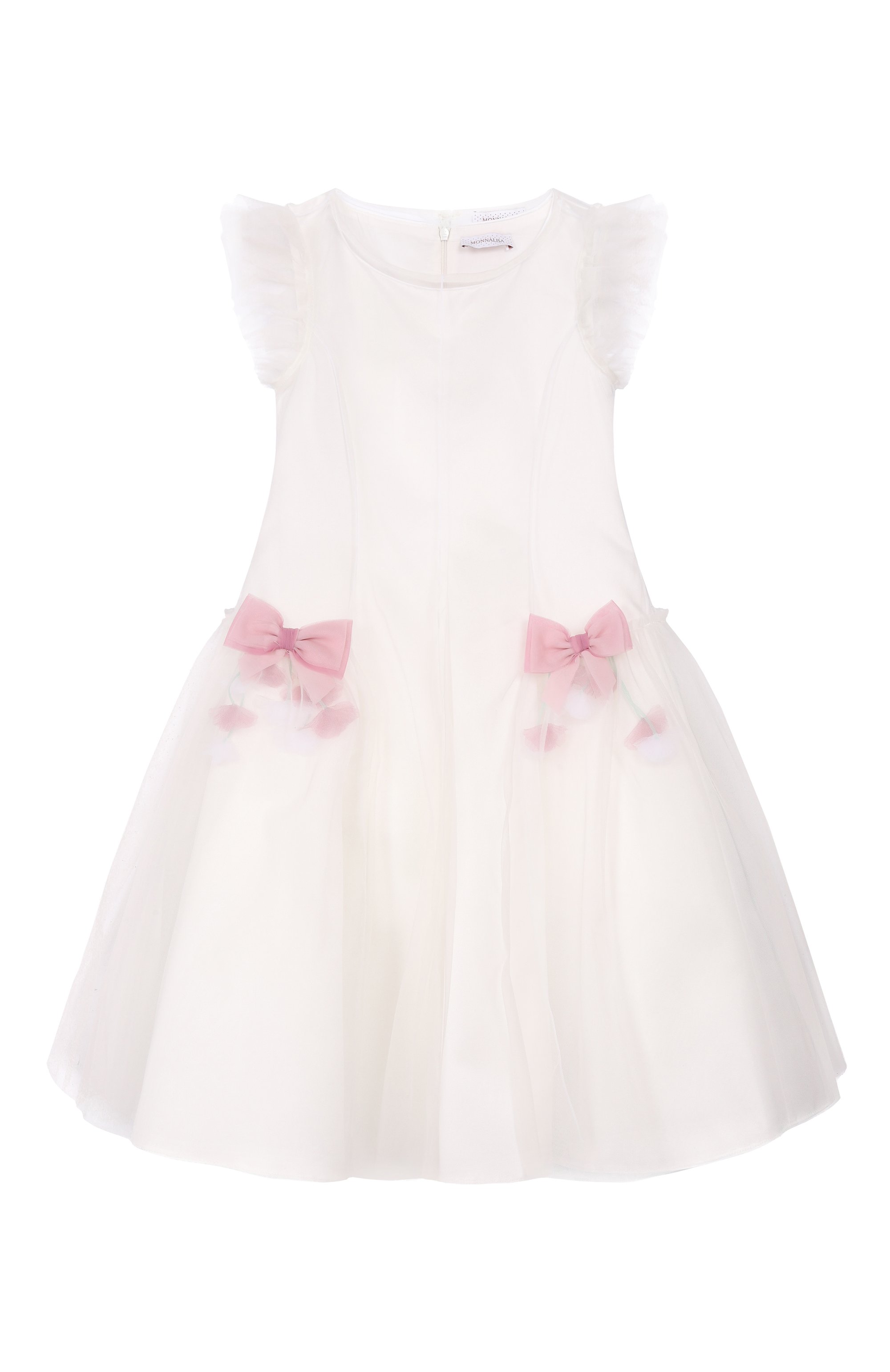 Платье MONNALISA молочного цвета по цене 49700 руб., арт. 71G905, фото 1 Платье MONNALISA, арт. 71G905, фото 1