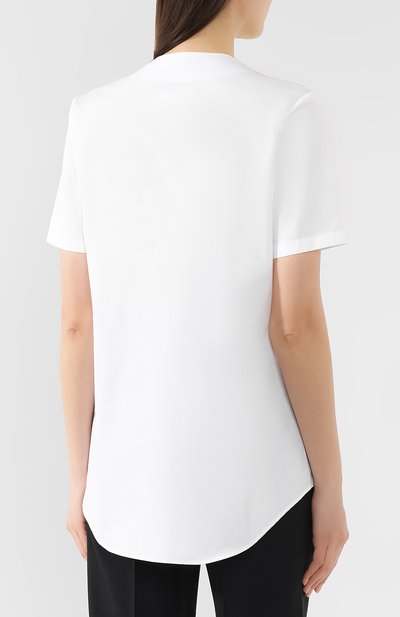 Хлопковая рубашка MAISON MARGIELA белого цвета по цене 57300 руб., арт. S29DL0145/S43001, фото 4 Хлопковая рубашка MAISON MARGIELA, арт. S29DL0145/S43001, фото 4