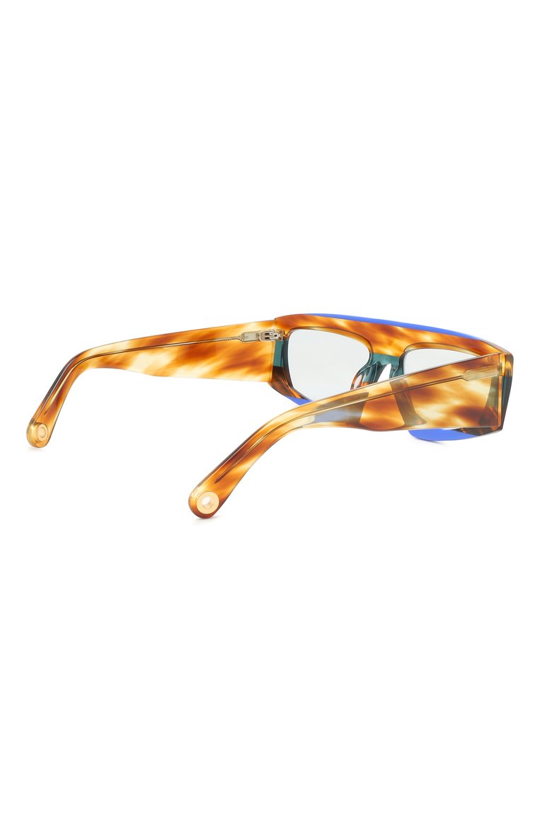 Женские солнцезащитные очки JACQUEMUS коричневого цвета, арт. LES LUNETTES YAUC0 MULTI BLUE | Фото 4 (Тип очков: С/з; Региональные ограничения белый список (Axapta Mercury): RU, Не проставлено; Нос: Не проставлено; Материал: Пластик; Очки форма: Прямоугольные, D-форма)