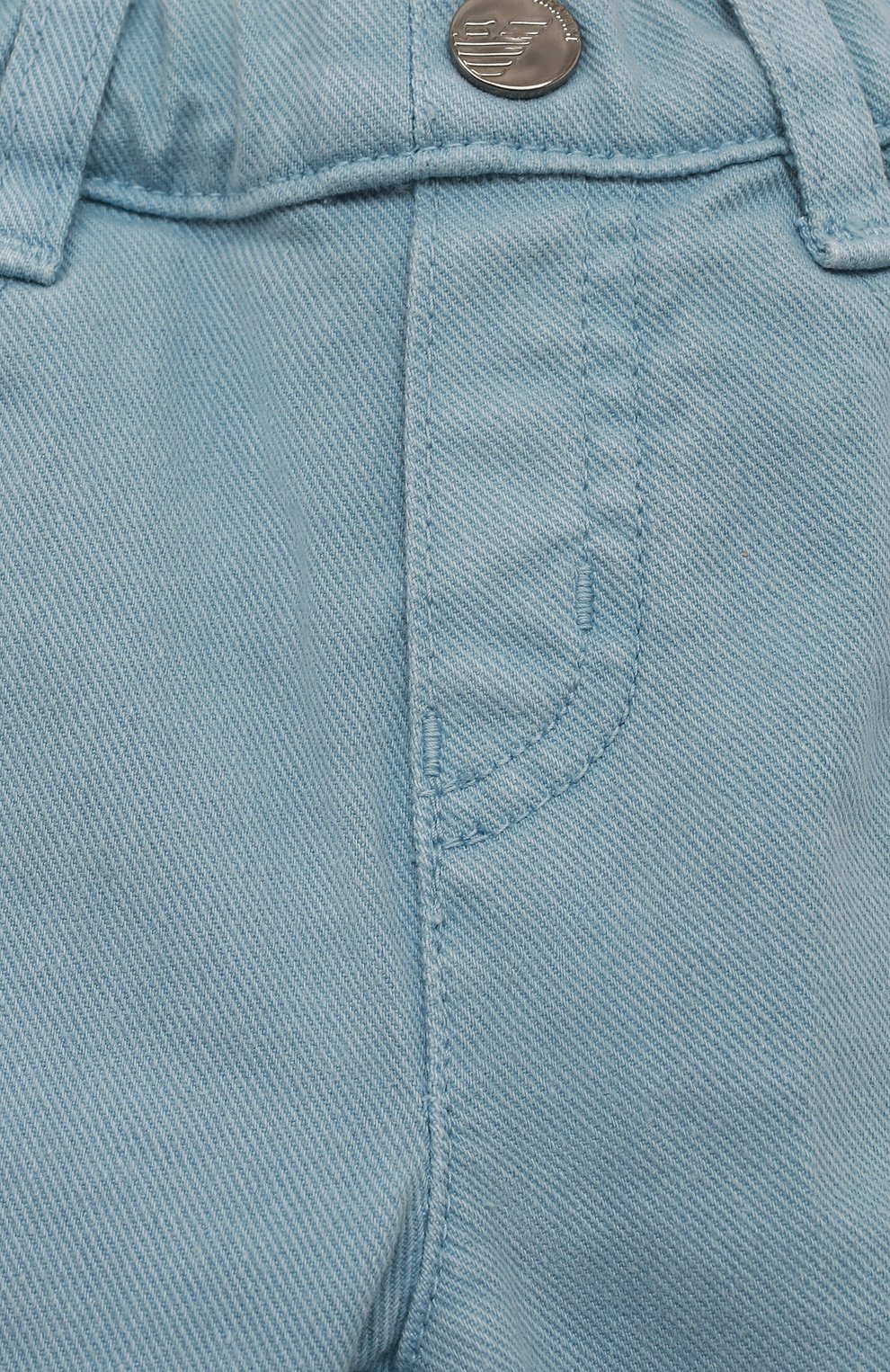 Джинсы EMPORIO ARMANI голубого цвета по цене 11300 руб., арт. 6LHJ09/4D3JZ, фото 3 Джинсы EMPORIO ARMANI, арт. 6LHJ09/4D3JZ, фото 3