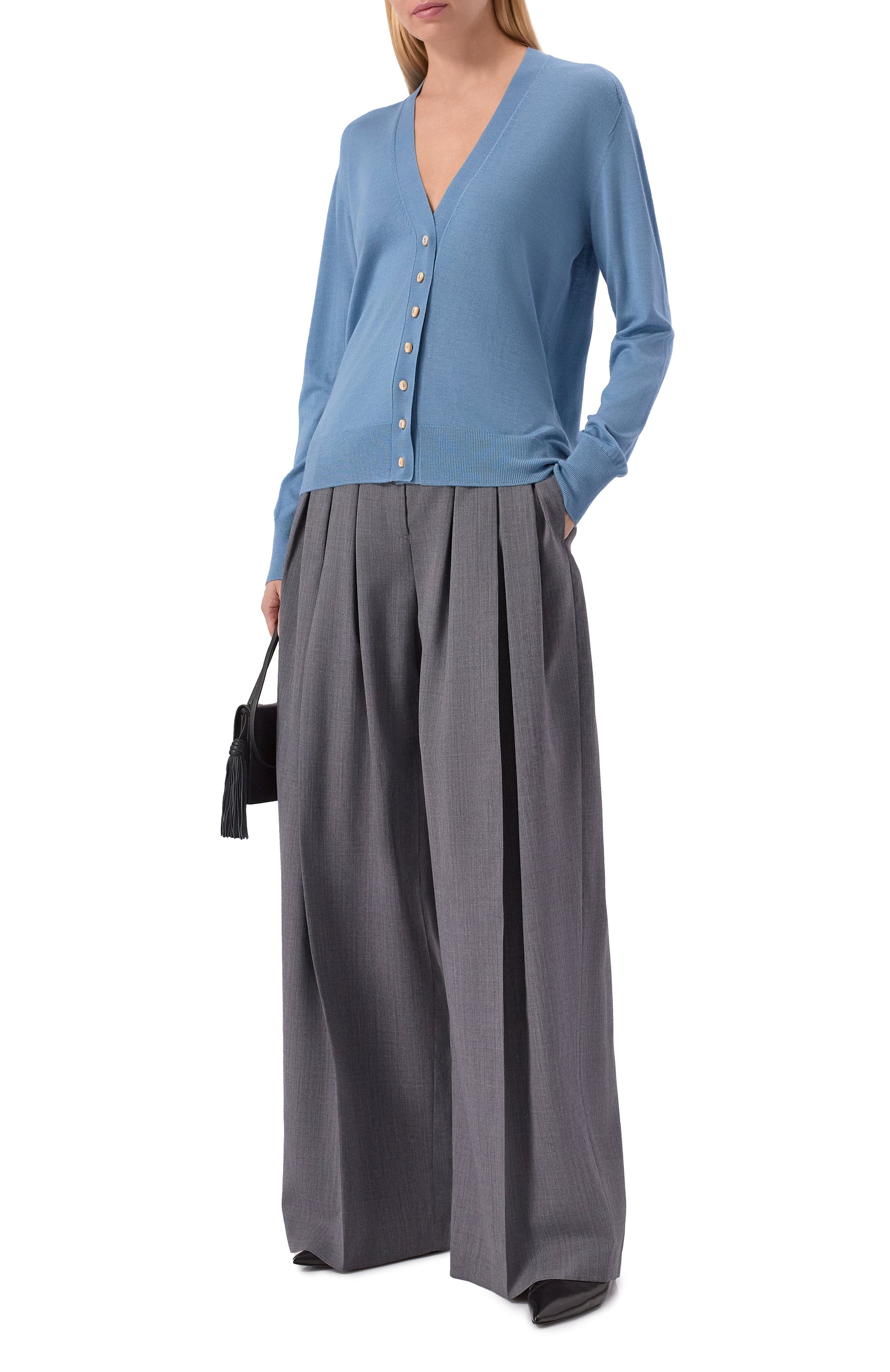 Кардиган из кашемира и шерсти JIL SANDER, арт. J01HP0001/J14501, фото 2