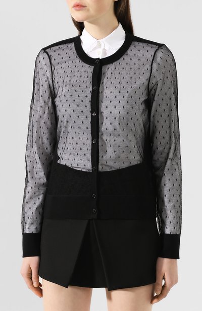 Кардиган REDVALENTINO черного цвета по цене 48500 руб., арт. TR3KAA51/4VM, фото 3 Кардиган REDVALENTINO, арт. TR3KAA51/4VM, фото 3