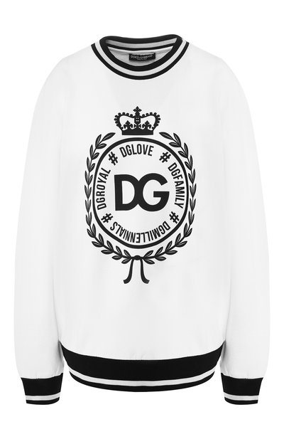 Женский хлопковый пуловер DOLCE & GABBANA, арт. F9C85T/G7RNP