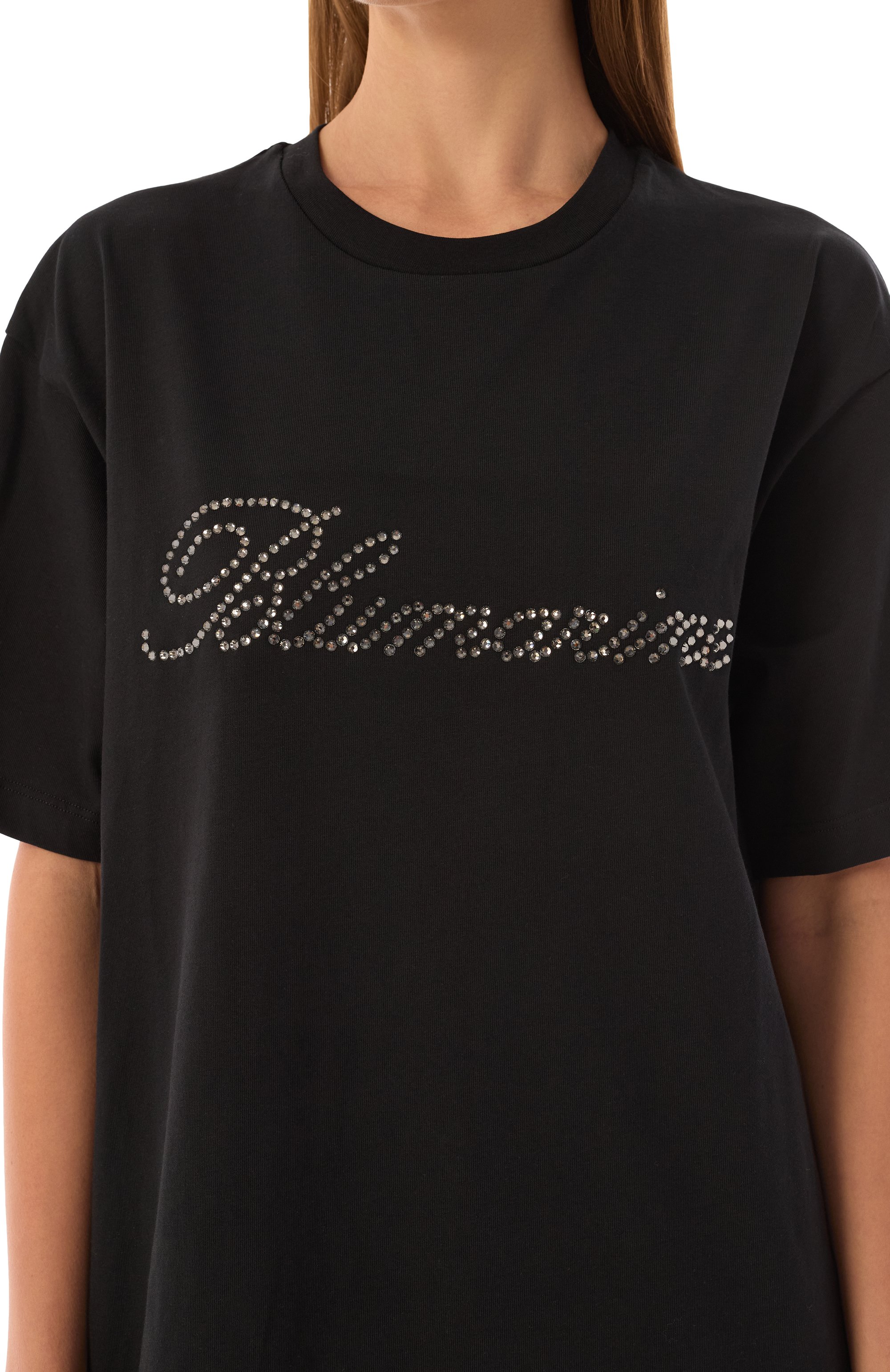 Хлопковая футболка BLUMARINE, арт. P522T083A, фото 5