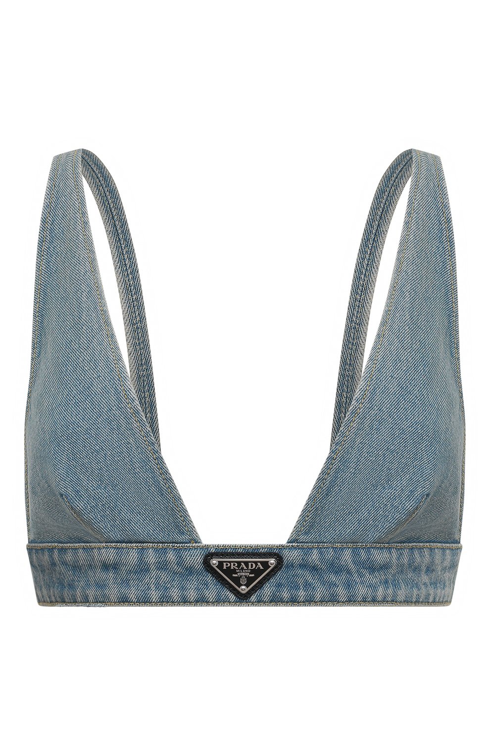 Джинсовый бра-топ PRADA, арт. GFT011-1ZAB-F0008-212, фото 1