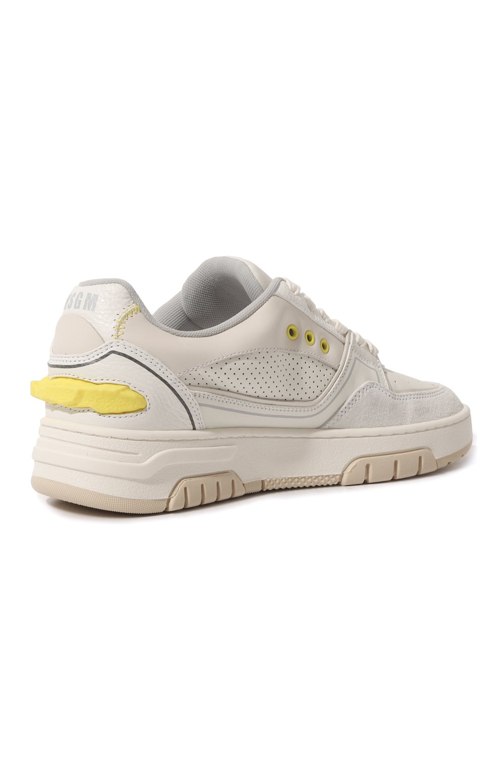 Кожаные кеды MSGM белого цвета по цене 46550 руб., арт. 3441MDS602 682, фото 5 Кожаные кеды MSGM, арт. 3441MDS602 682, фото 5