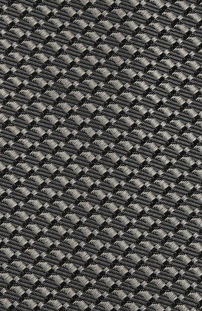 Шелковый галстук с узором LANVIN серого цвета по цене 11350 руб., арт. 2278/TIE, фото 3 Шелковый галстук с узором LANVIN, арт. 2278/TIE, фото 3