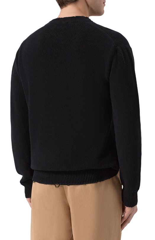 Хлопковый свитер Laneus S6LAMAKN022 Чёрный  S6LAMAKN022 Фото 4