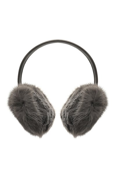 Женские меховые наушники из норки и кролика YVES SALOMON, арт. 25WAA303XXAGVI