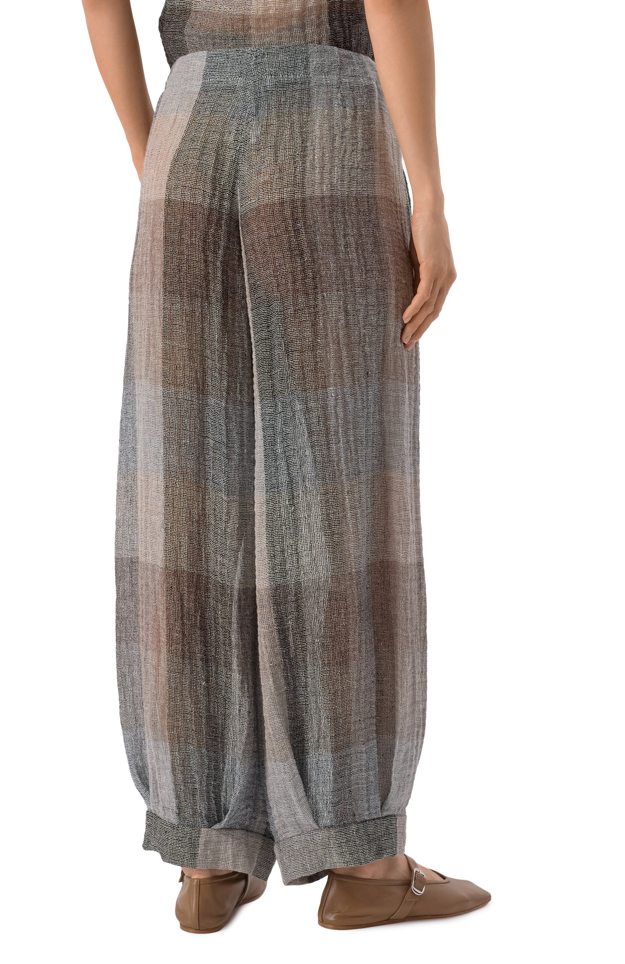 Льняные брюки GIORGIO ARMANI, арт. GW000642/TE13792, фото 4