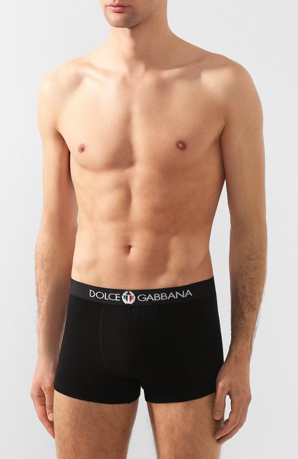 Мужские хлопковые боксеры с широкой резинкой DOLCE & GABBANA, арт. N4A03J/FUECG