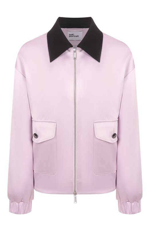 Куртка из вискозы self-portrait PF25063JL Сиреневый PF25063JL