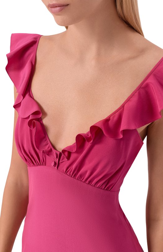 Шелковое платье Chloé CH26SR069005 Розовый  CH26SR069005 Фото 4