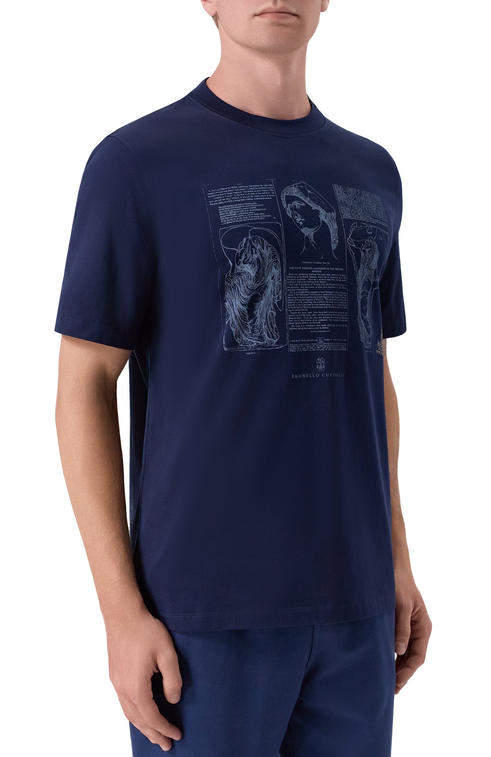 Хлопковая футболка BRUNELLO CUCINELLI, арт. M0B138517, фото 3