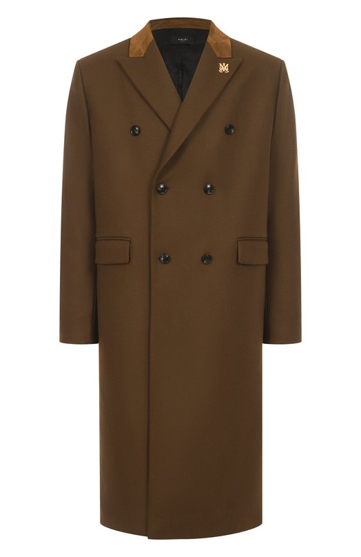 Шерстяное пальто Amiri AMCTDS1003 Коричневый AMCTDS1003