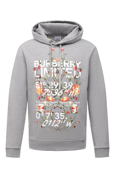 Хлопковое худи BURBERRY, арт. 8037542, фото 1