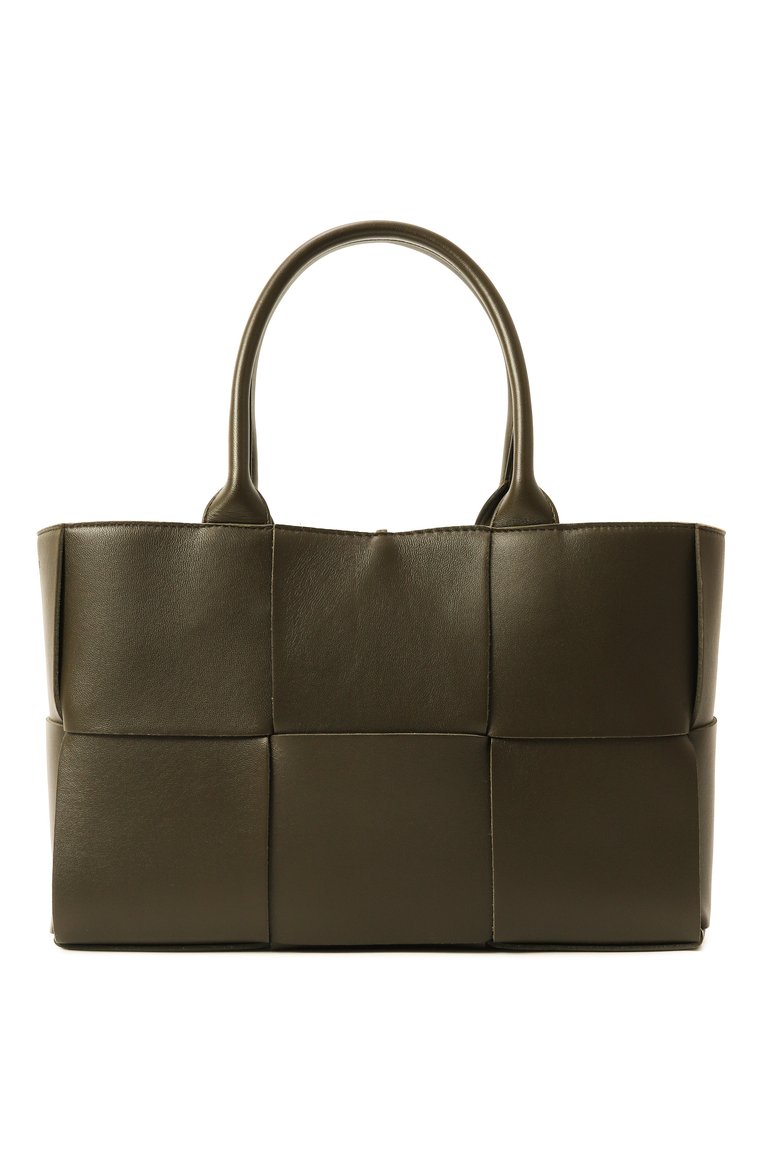 Женская сумка-тоут arco small BOTTEGA VENETA хаки цвета, арт. 652867/VCQC2 | Фото 6 (Материал: Натуральная кожа; Размер: small; Драгоценные камни: Проставлено; Материал сплава: Проставлено)