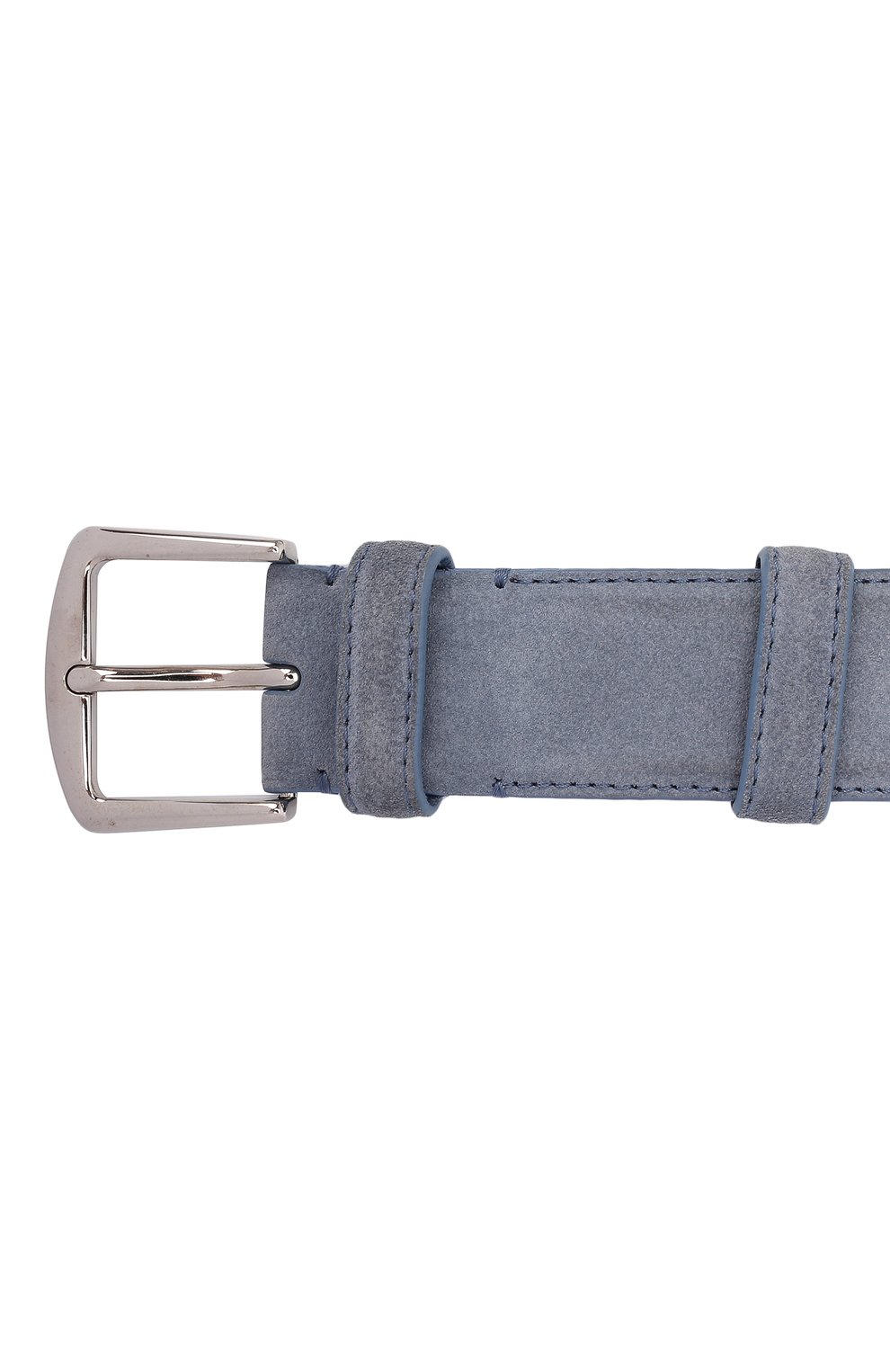 Замшевый ремень LORO PIANA светло-голубого цвета по цене 49650 руб., арт. FAA1544, фото 4 Замшевый ремень LORO PIANA, арт. FAA1544, фото 4