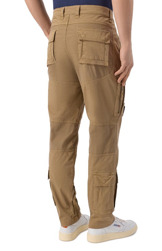 Хлопковые брюки-карго Aeronautica Militare PA1387UCT01493 Бежевый  PA1387UCT01493 Фото 4