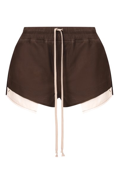 Женские кожаные шорты RICK OWENS, арт. RP02F5316/LBS