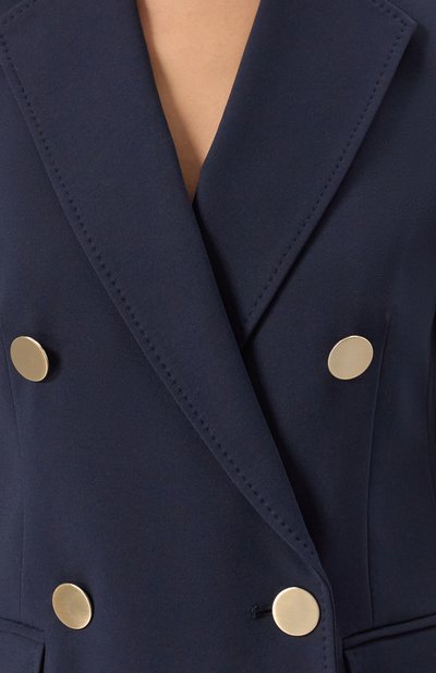 Жакет MAX MARA STUDIO синего цвета по цене 64950 руб., арт. LERICI, фото 5 Жакет MAX MARA STUDIO, арт. LERICI, фото 5