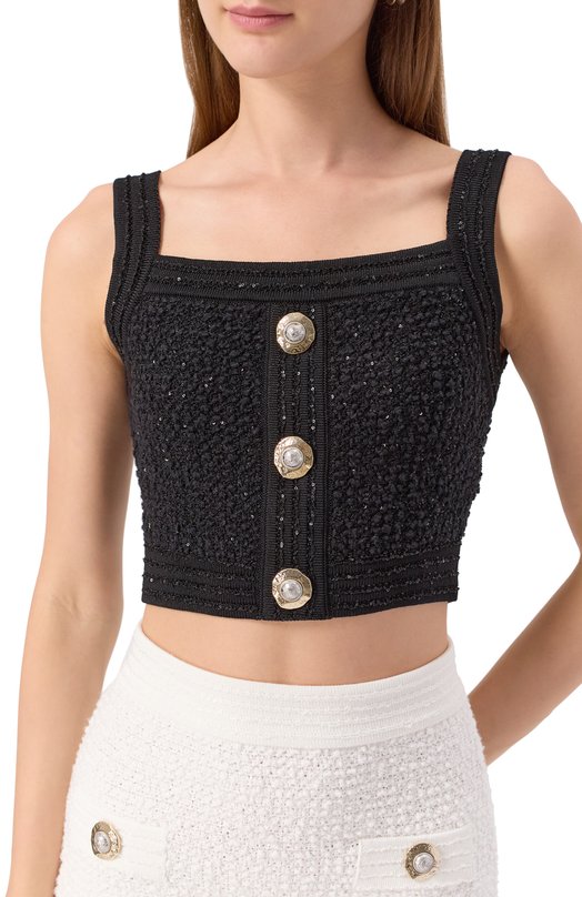 Топ Balmain FF1AB052/KI74 Чёрный  FF1AB052/KI74 Фото 5