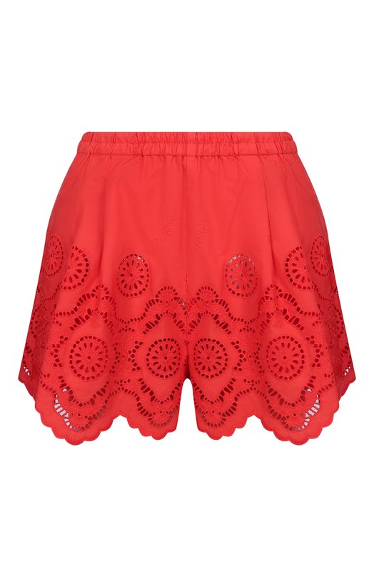 Хлопковые шорты Vika Gazinskaya SS25-17206К Красный SS25-17206К