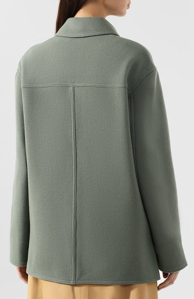 Шерстяная куртка ACNE STUDIOS зеленого цвета по цене 29950 руб., арт. A90115, фото 4 Шерстяная куртка ACNE STUDIOS, арт. A90115, фото 4