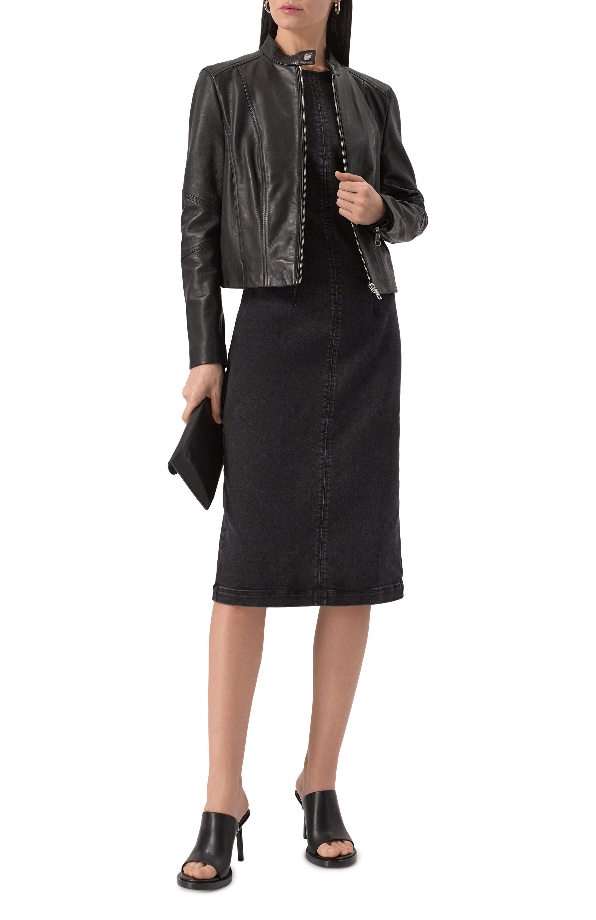 Кожаная куртка BOSS ORANGE, арт. 50522033, фото 2