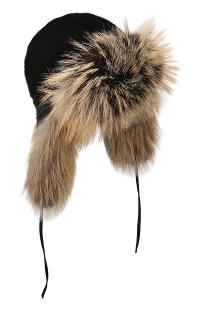 Шапка-ушанка из меха норки и лисы FURLAND, арт. 0090909810203300000, фото 1