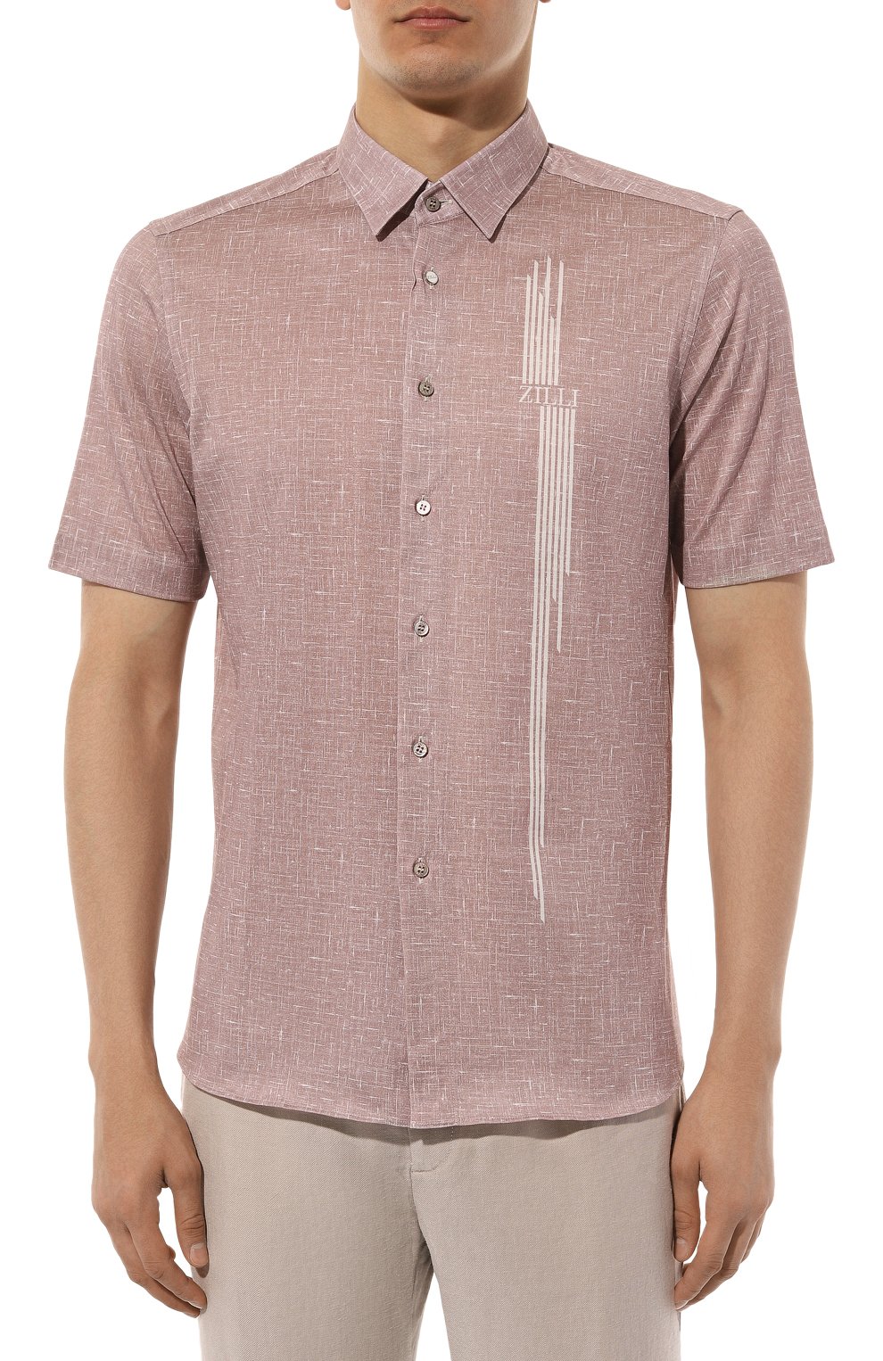 Хлопковая рубашка ZILLI, арт. MFZ-84030-G13710/0001, фото 3