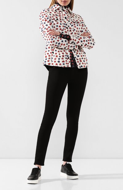 Кожаные кеды hawaii JIMMY CHOO, арт. HAWAII/F/CLF, фото 2