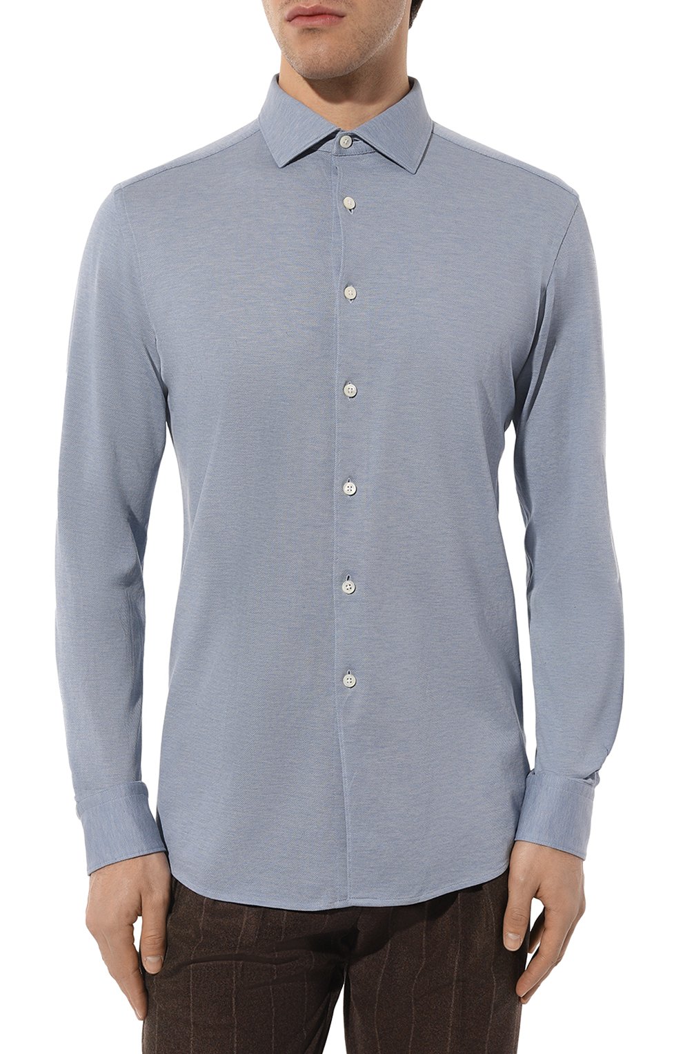 Хлопковая рубашка ZEGNA, арт. UBX18A5/SRF5, фото 3