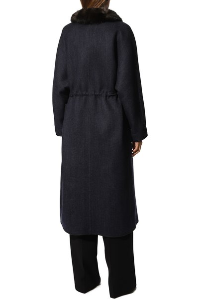 Кашемировое пальто с отделкой из меха соболя SABLEFUR, арт. 72213-sb-02, фото 4