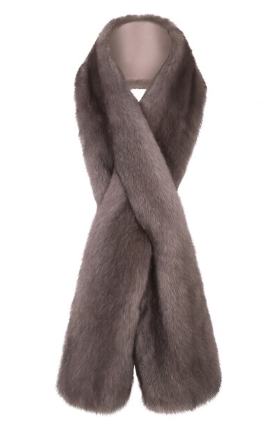 Женский меховой шарф из норки MVST, арт. MSC-01 MINK IRIS