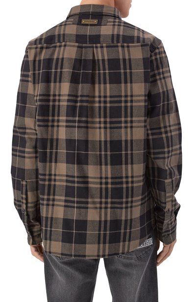 Хлопковая рубашка HUGO коричневого цвета по цене 13600 руб., арт. 50549753, фото 4 Хлопковая рубашка HUGO, арт. 50549753, фото 4