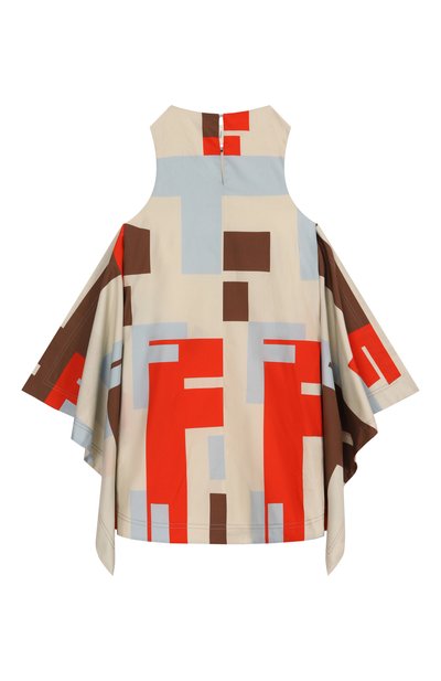 Хлопковое платье FENDI разноцветного цвета по цене 172000 руб., арт. JFB687/AQU0/8, фото 2 Хлопковое платье FENDI, арт. JFB687/AQU0/8, фото 2