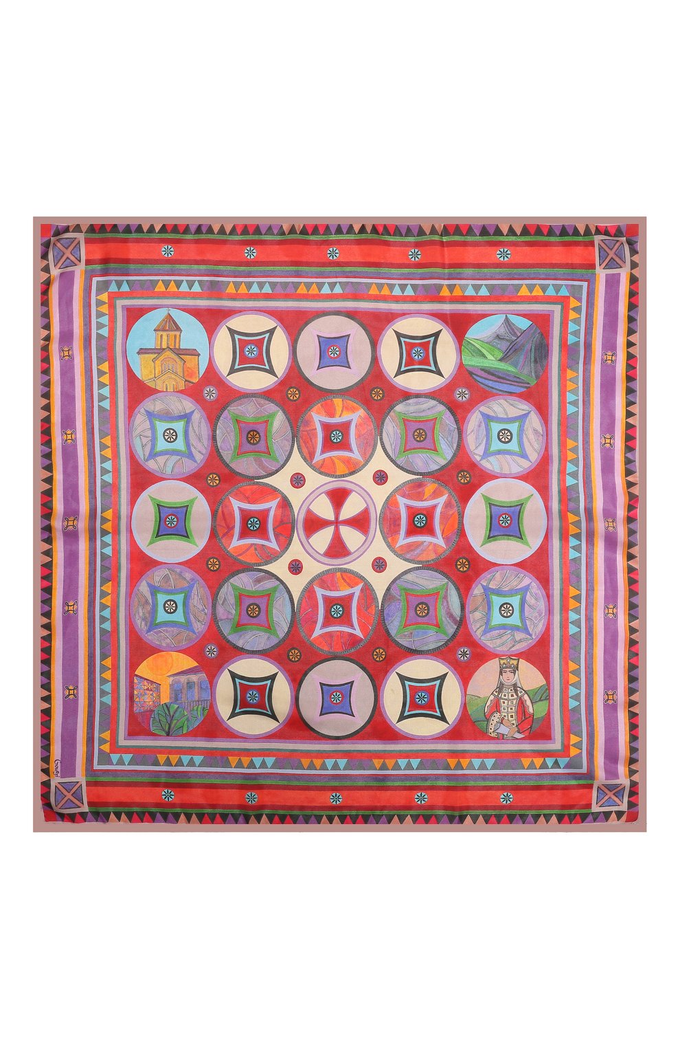 Шелковый платок GOURJI, арт. T26GR7R/1, фото 4