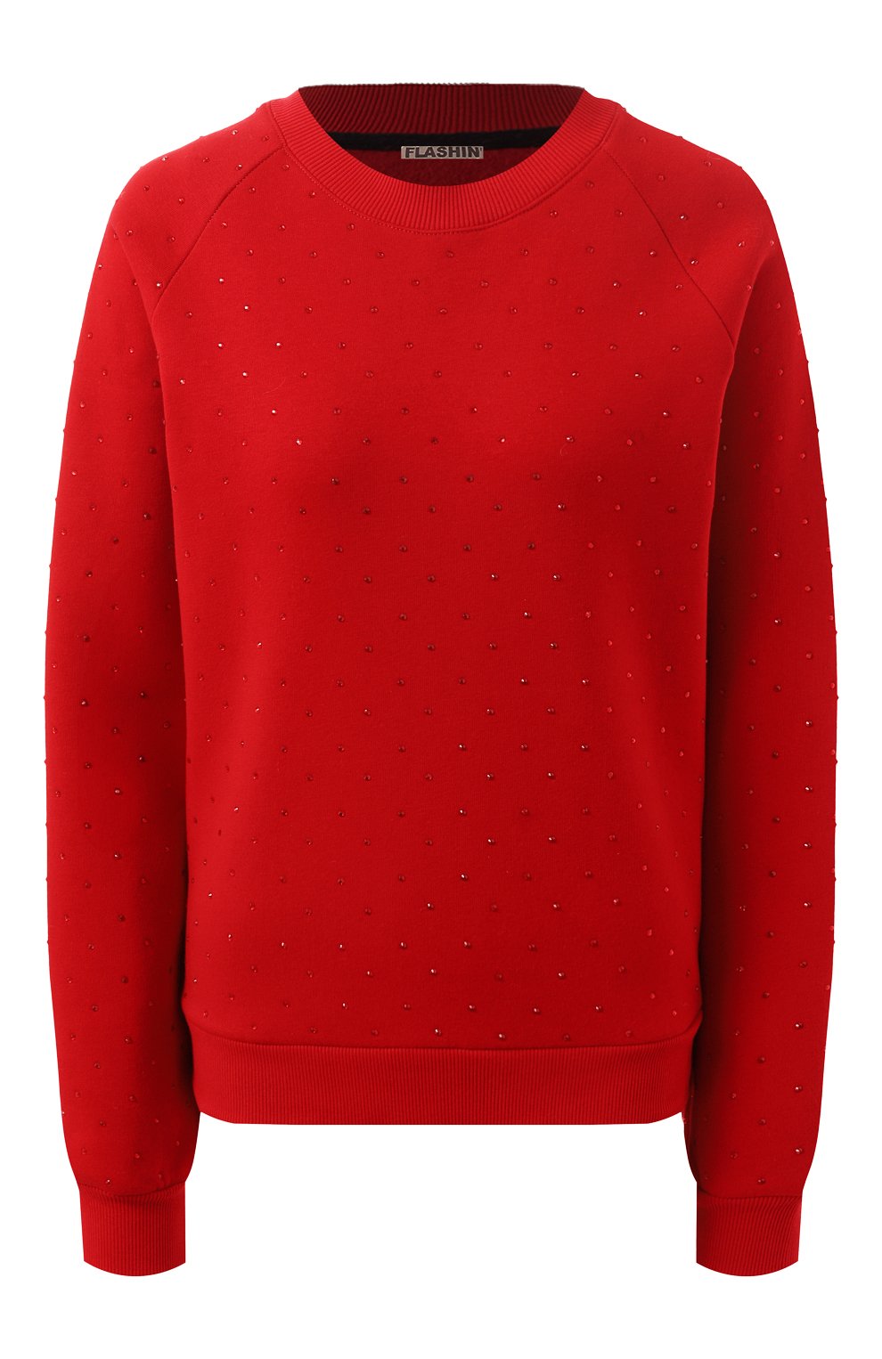 Хлопковый свитшот с отделкой стразами FLASHIN, арт. FF24CRC, фото 1